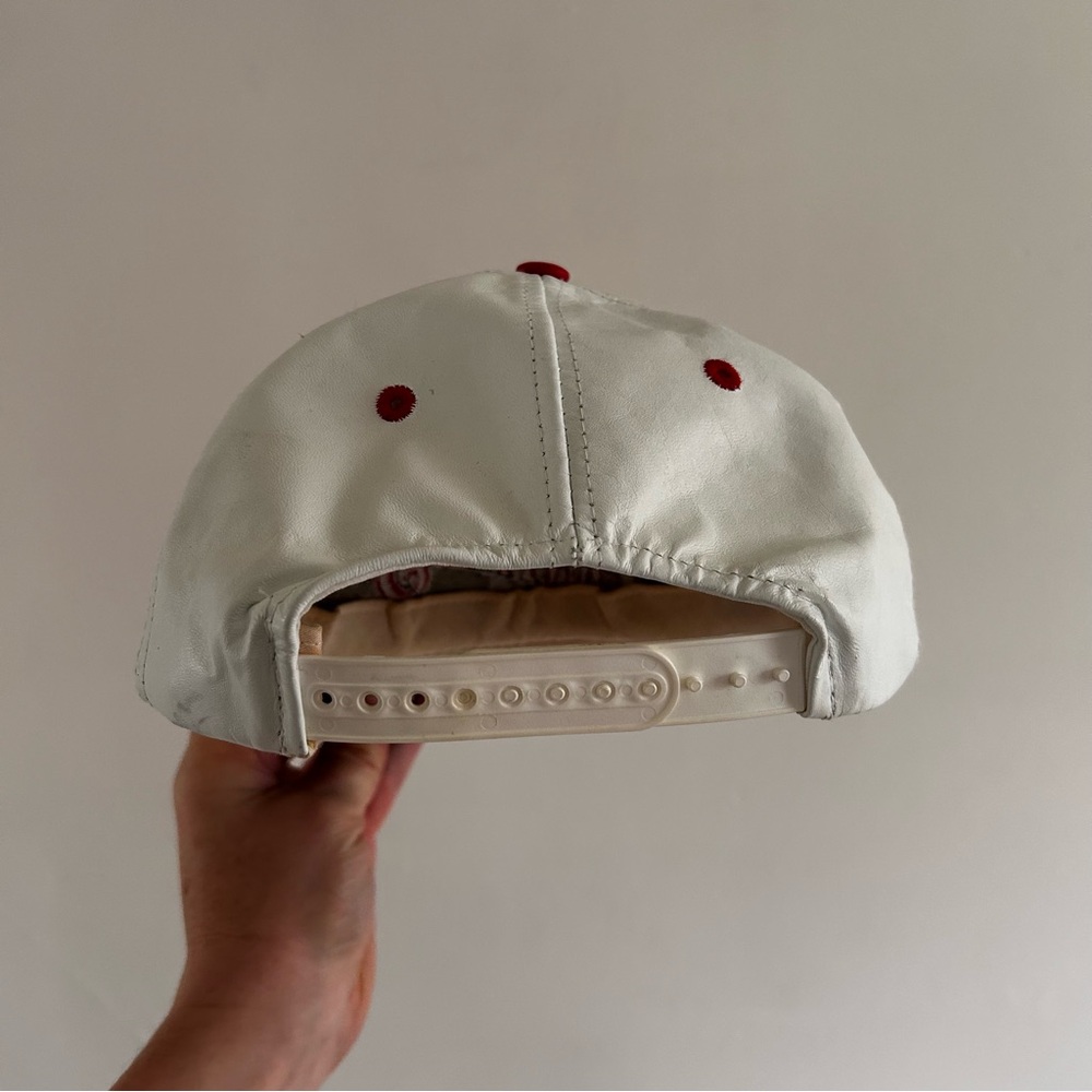 Vintage Florida Panthers leather snapback hat 90’s Made in USA NHL hockey - Picture 8 of 8